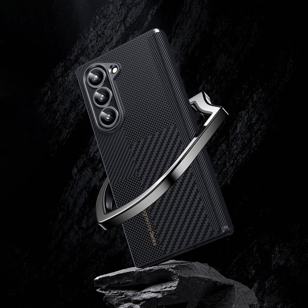 Benks Montage ArmorAir Galaxy Z Fold 6 Karbon Fiber Kevlar Kılıf Benks Montage ArmorAir Galaxy Z Fold 6 Karbon Fiber Kevlar Kılıf